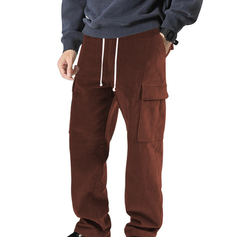 Casual cargo pants for men with elastic waist and practical pockets Chic and Style
