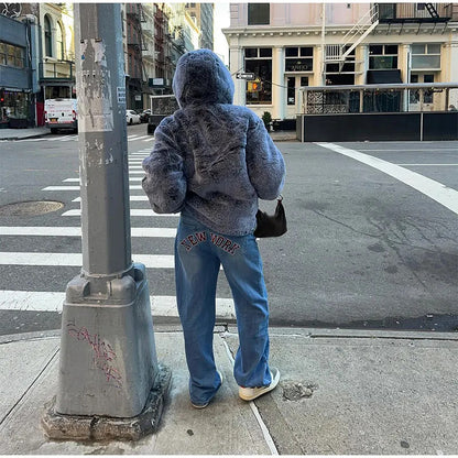 Veste en fausse fourrure moelleuse pour femmes Chic & Stil