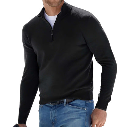 Pull homme avec col montant et fermeture éclair Chic und Stil