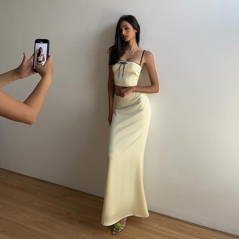 Robe maxi A ligne deux pièces élégante Chic und Stil pour dames
