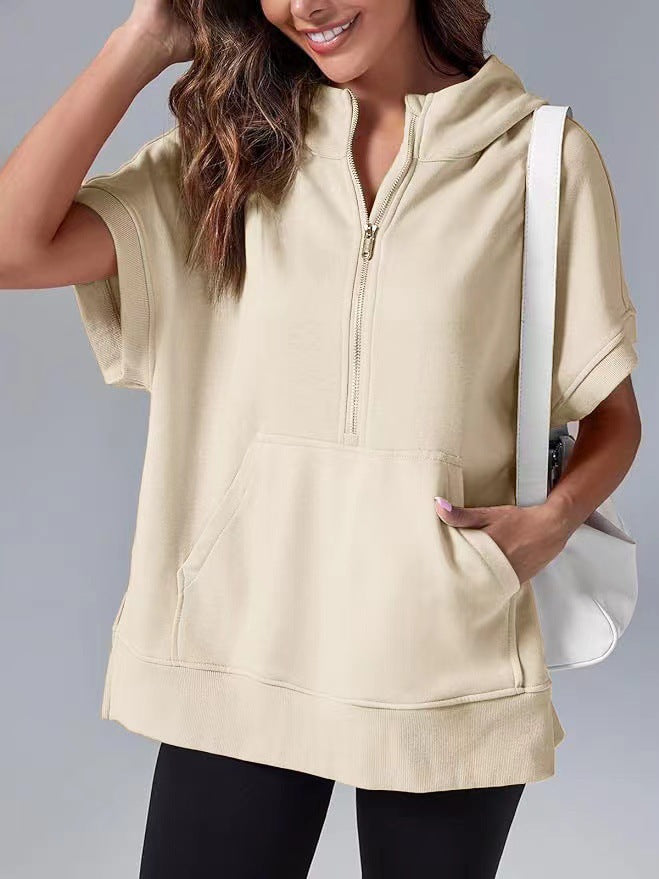 Pull à capuche décontracté pour femmes avec fermeture éclair Chic und Stil