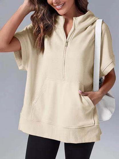 Pull à capuche décontracté pour femmes avec fermeture éclair Chic und Stil