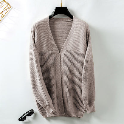 Cardigan décontracté pour dames avec décolleté en V et motif texturé Chic und Stil