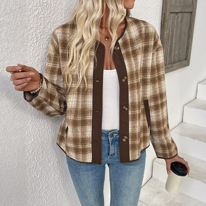 Dames Chemise à carreaux Chic und Stil