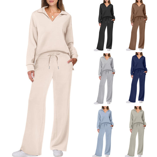 Ensemble décontracté pour femmes composé d'un pull oversized et d'un pantalon de jogging large Chic und Stil