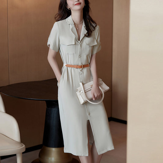 Robe chemise utilitaire pour femmes Chic und Stil