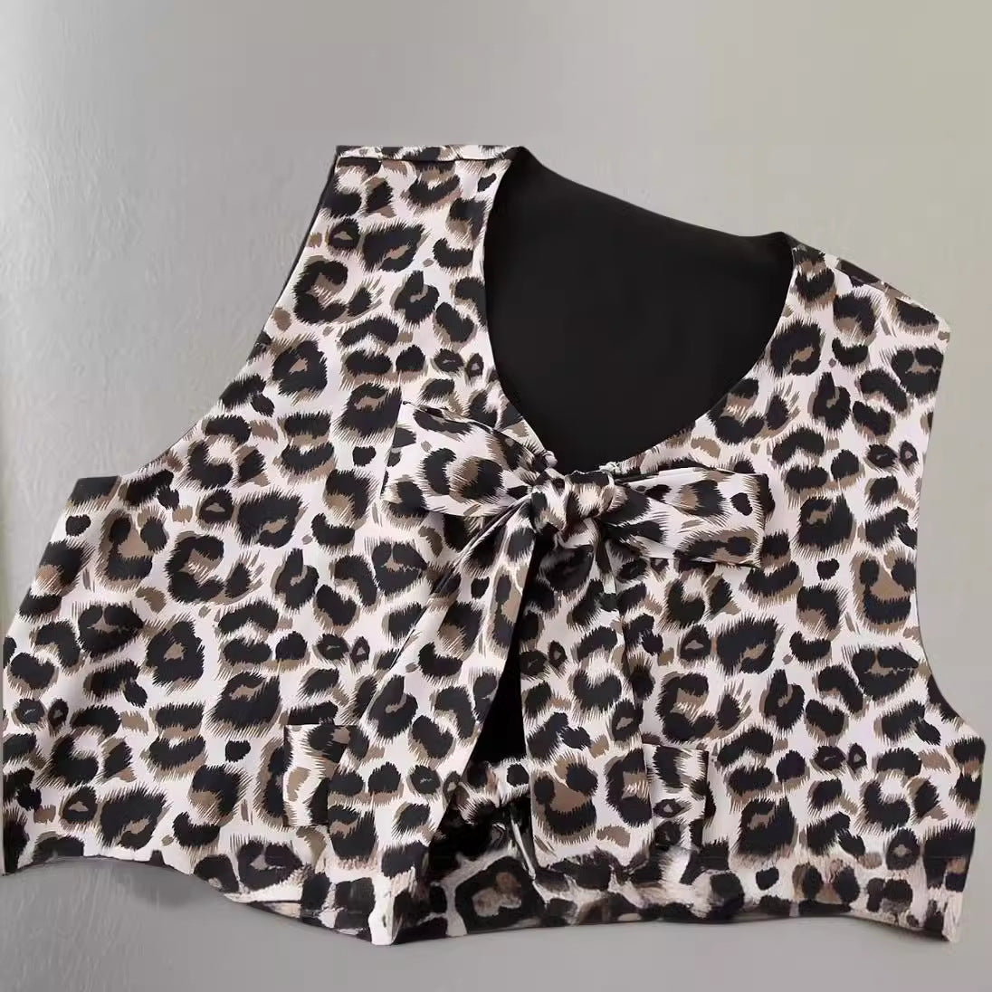 Women Large Leopard Print Chic Pants