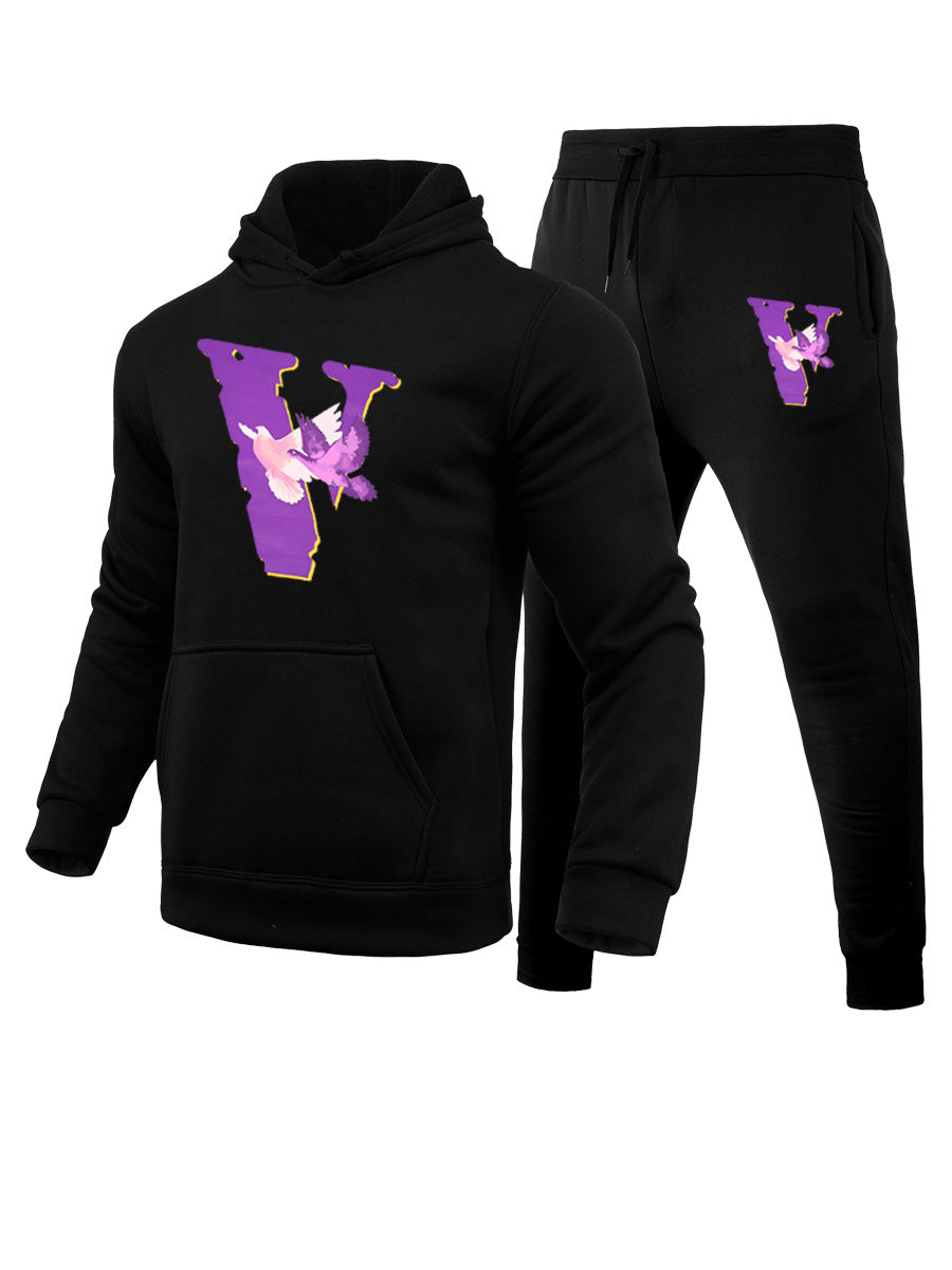 Women's Hoodie and Jogging Pants Set with eye-catching graphic pattern Chic and Style