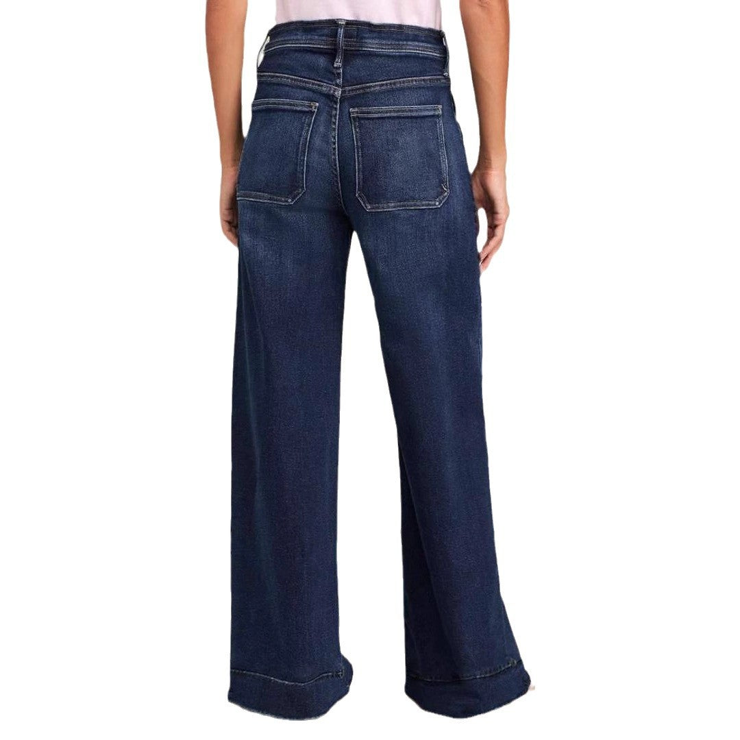 Loose high-waisted denim pants for women Chic und Stil