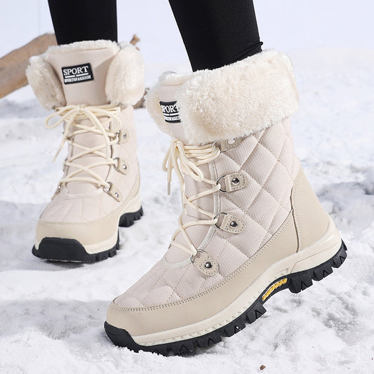 Bottes d'hiver pour femmes avec semelle antidérapante et doublure intérieure chaude Chic und Stil