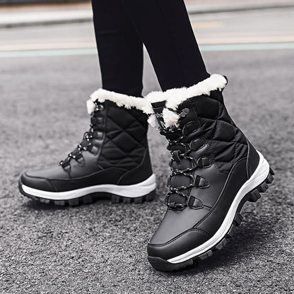 Bottes d'hiver pour femmes avec doublure isolante et semelle antidérapante Chic und Stil