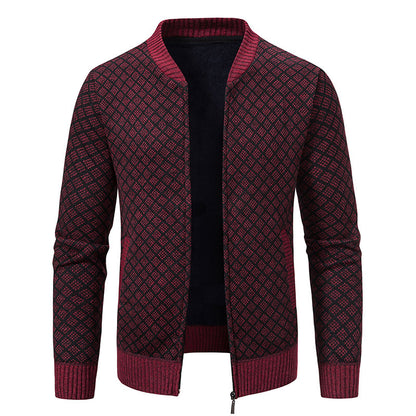 Blazer en tricot élégant pour hommes avec fine structure Chic und Stil