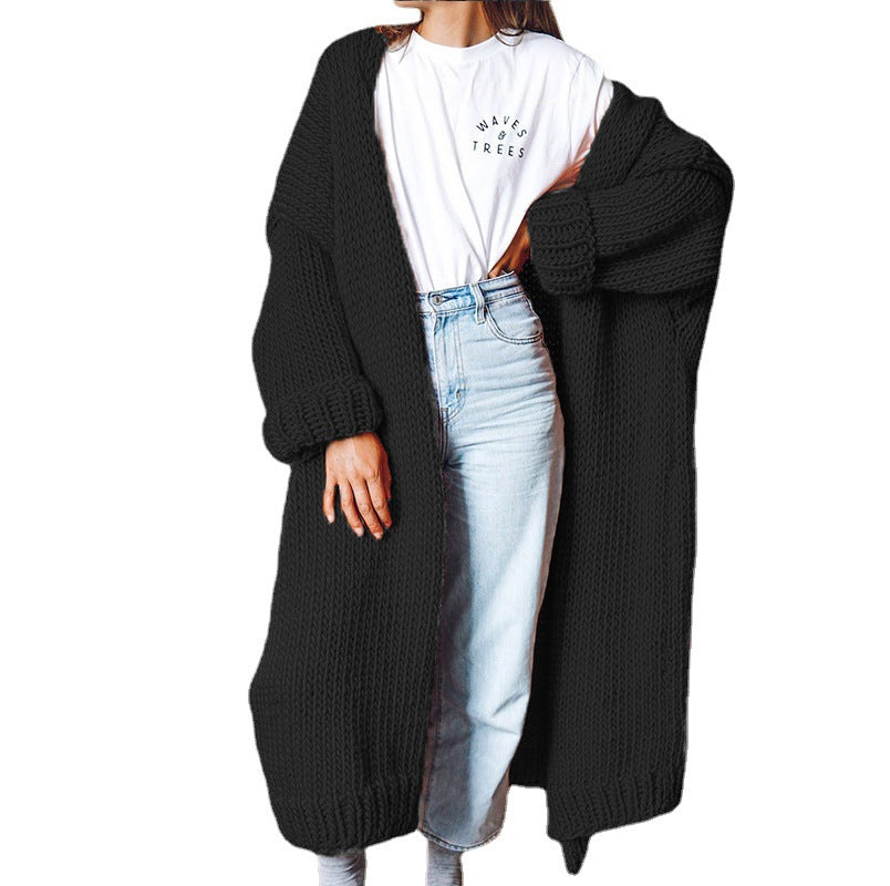 Cardigan long en gros tricot pour femmes avec une coupe décontractée et des manches oversized Chic und Still