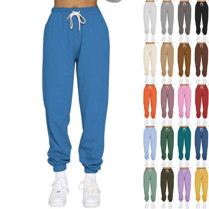 Casual women's sweatpants with high waist and drawstring Chic and Style