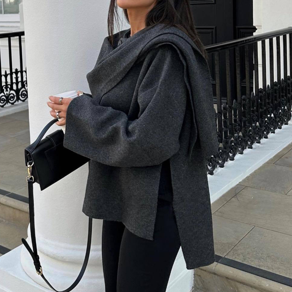 Dames élégante hoodie Chic und Stil