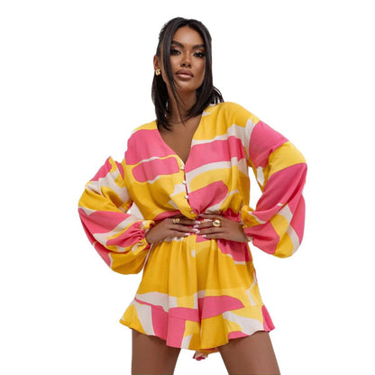 Robe blouse femme à motif floral Chic und Stil