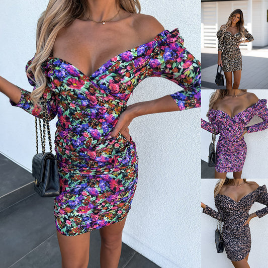 Robe Mini Bodycon Off-Shoulder Femme Chic und Stil