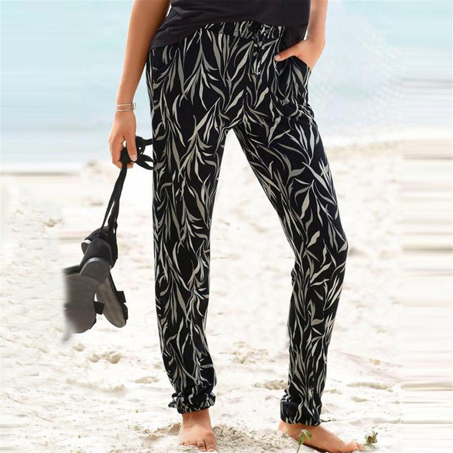 Women Chic Floral Pattern Lounge Pants Chic and Style