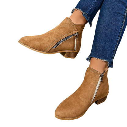 Dames Bottines élégantes avec fermeture éclair à la mode Chic und Stil