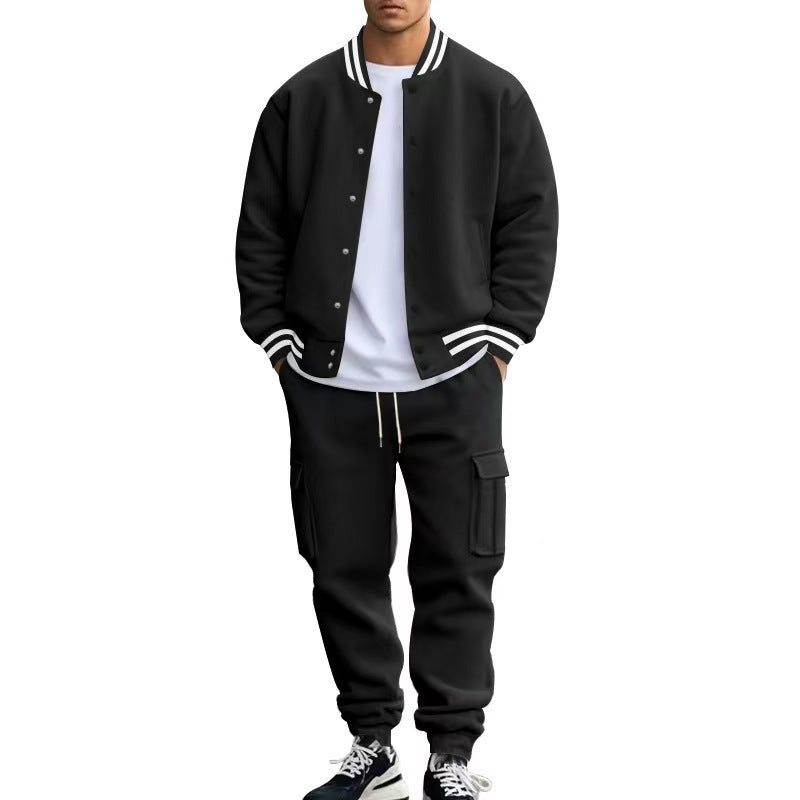 Chic and Stil men's sweater and jogger pants set, comfortable and stylish.
