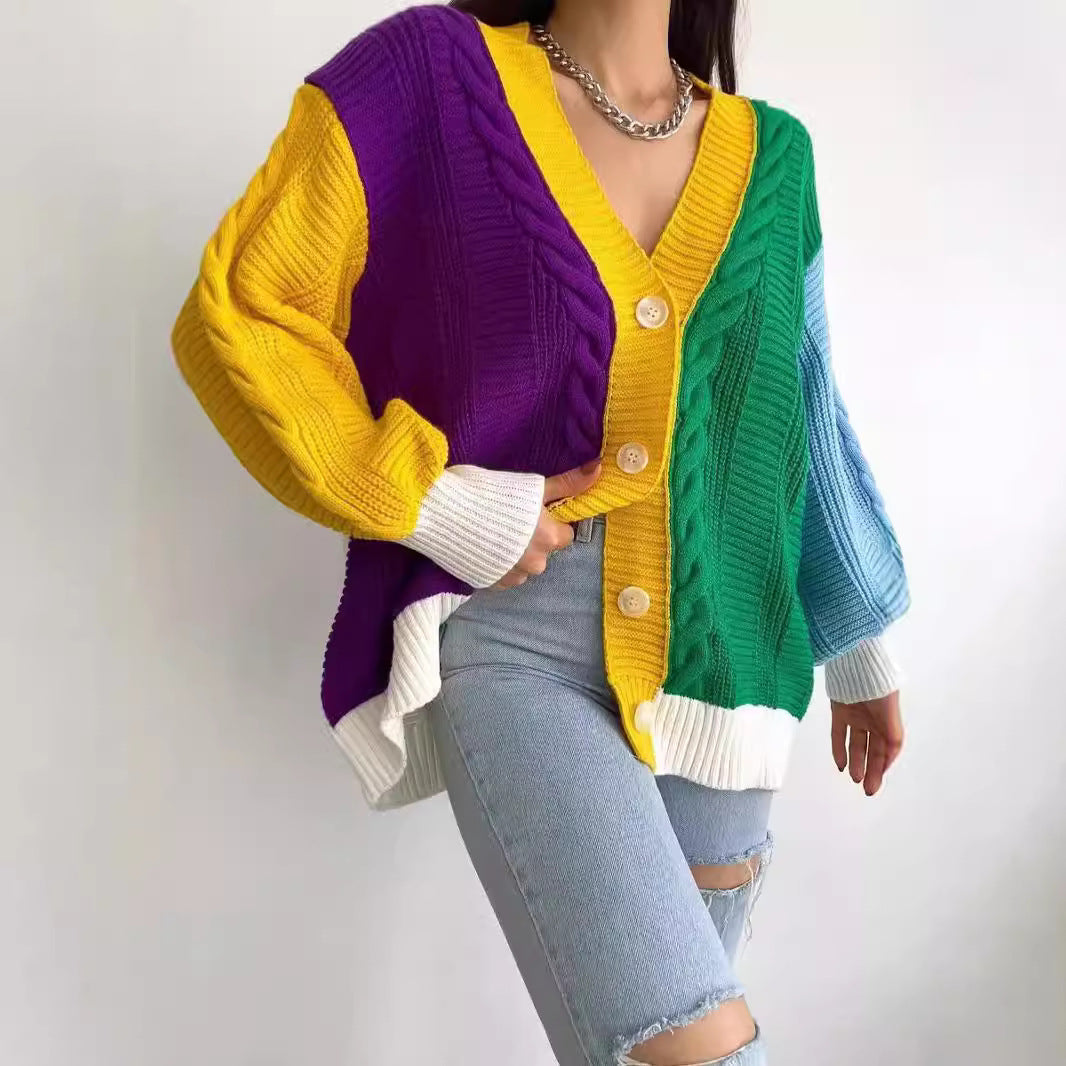 Dames gilet coloré avec détails en tresses Chic und Stil