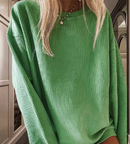 Pull en rib jersey décontracté pour dames avec coupe ample Chic und Stil