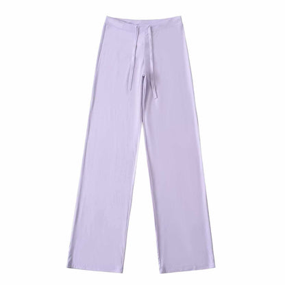 Chic and Style casual wide jersey pants for women