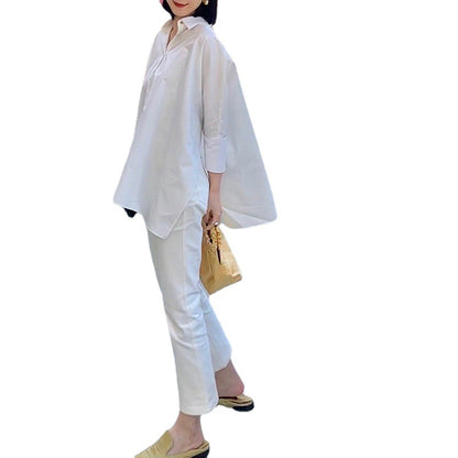 Chemise tunique à boutons pour femmes coupe décontractée Chic und Stil