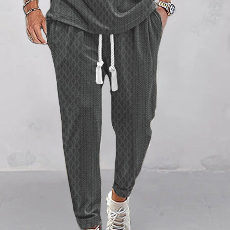 Casual sports pants for men with elastic waist and side pockets Chic und Stil