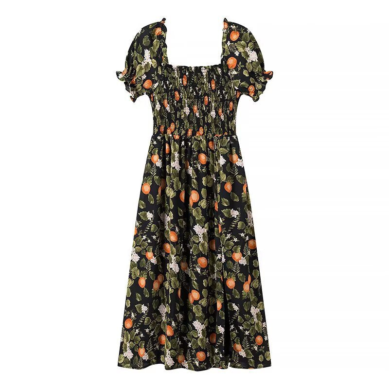 Robe maxi pour femmes avec broderies florales et insert élastique Chic und Stil