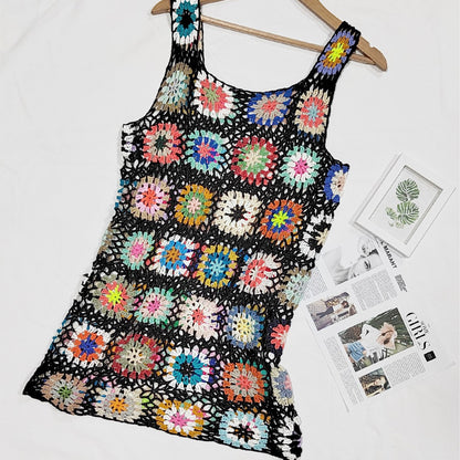 Robe de plage à motif de fleurs au crochet pour femmes Chic und Stil