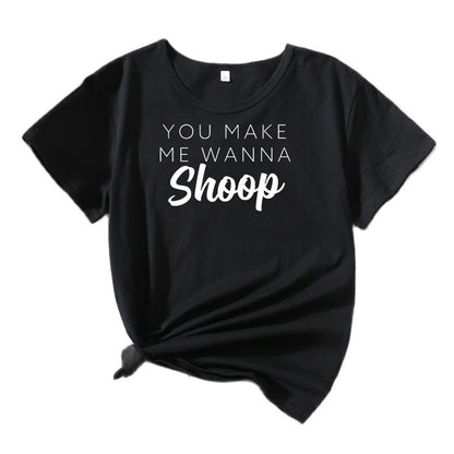 Dames Casual T-shirt Graphique Chic und Stil