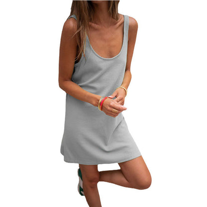 Robe d'été décontractée pour femmes avec décolleté plongeant et tissu léger Chic und Stil