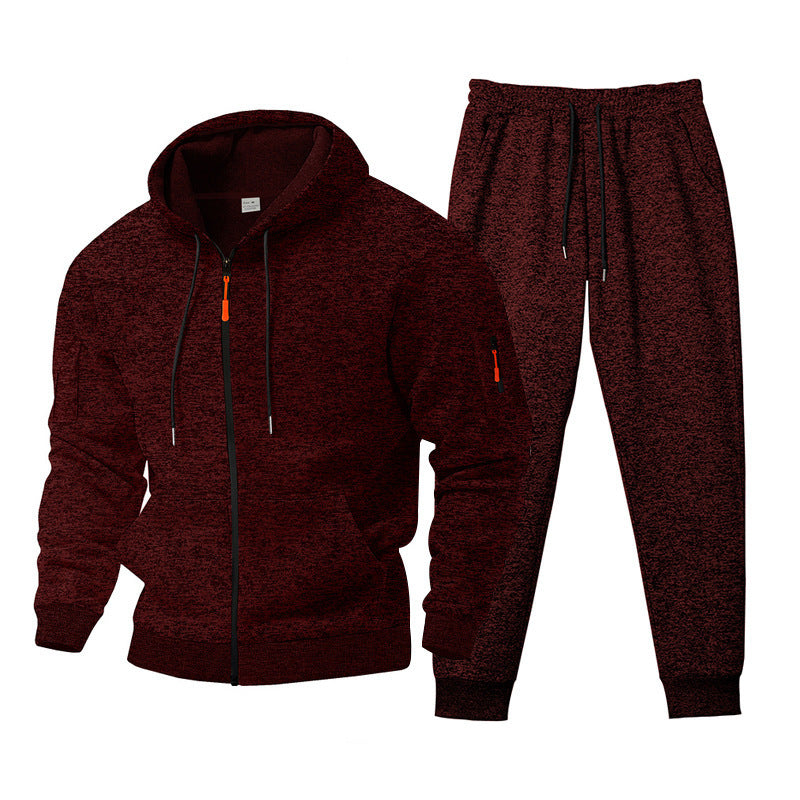 Versatile training set for men with zip-up hoodie and jogger pants Chic and Style