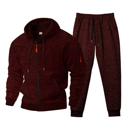 Versatile training set for men with zip-up hoodie and jogger pants Chic and Style