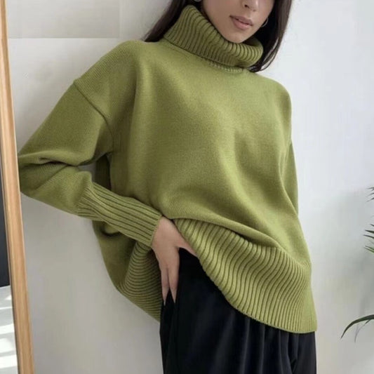 Pull à col loop pour femmes en matériau doux Chic und Stil