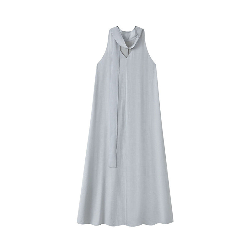 Robe Maxi Élégante pour Femme avec Détail de Liens Chic und Stil