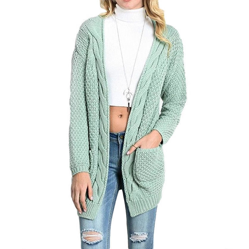 Cardigan en tricot confortable pour dames avec devant ouvert et poches Chic und Stil