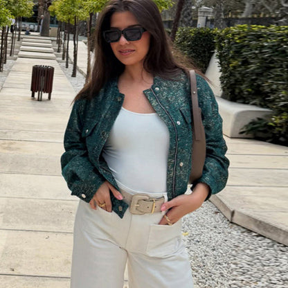 Chic and Stylish Short Denim Jacket for Women