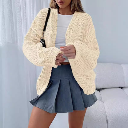 Ladies Oversized Knit Pullover Cozy Chic and Style