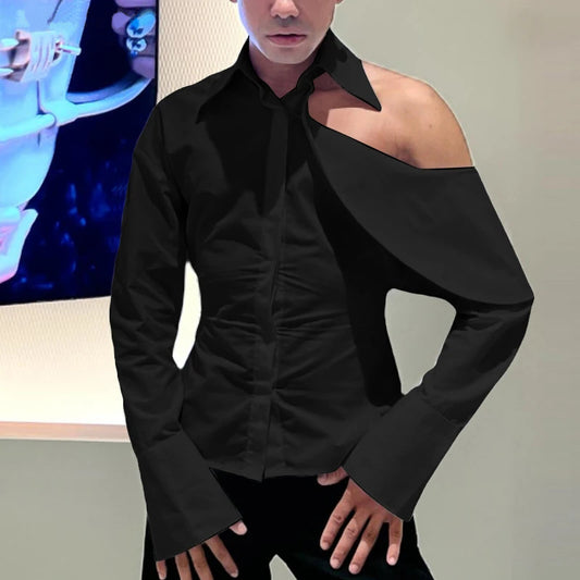 Blouse mode femme avec col asymétrique et finition de haute qualité Chic und Stil