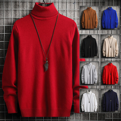 Men's Elegant High-Quality Knit Turtleneck Pullover Chic and Style