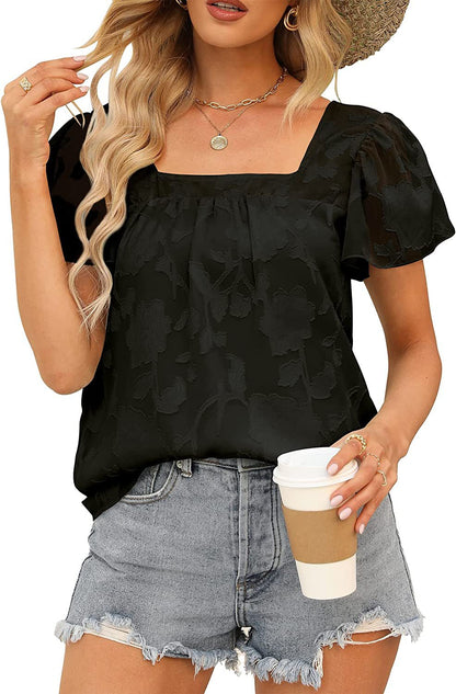 Dames élégante blouse avec un délicat motif floral Chic und Stil