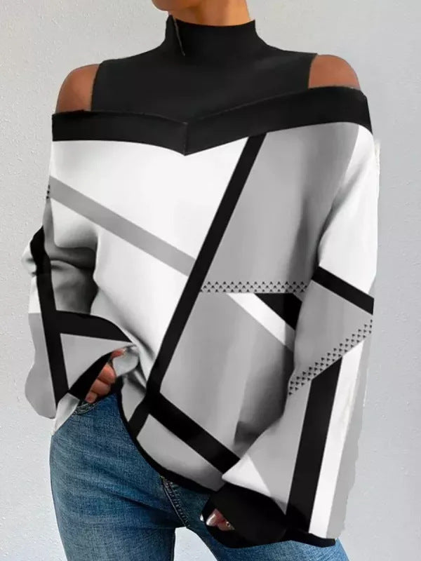 Pull oversized pour femmes avec un design graphique tendance Chic und Stil