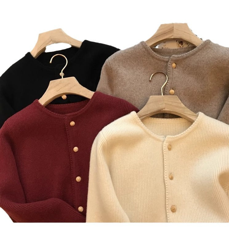 Dames Cardigan luxueux avec détails de boutons Chic und Stil