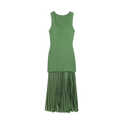Robe maxi femme avec jupe plissée et haut près du corps Chic und Stil