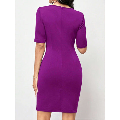 Robe Bodycon femme avec design drapé élégant Chic und Stil