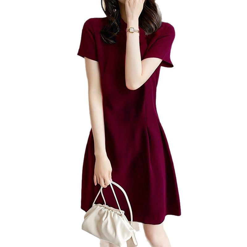 Robe courte à manches courtes pour femmes Chic und Stil