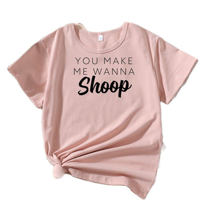 Dames Casual T-shirt Graphique Chic und Stil