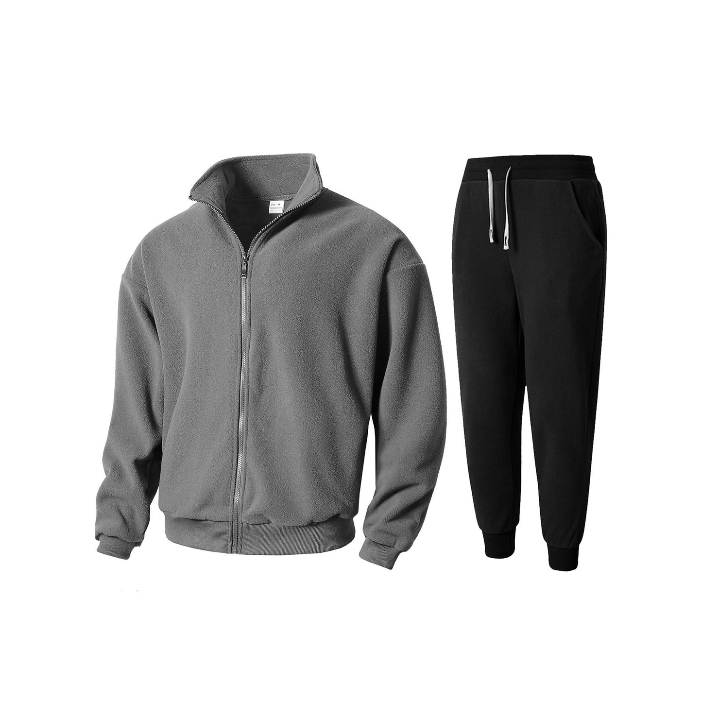 Fleece jacket for men and chic jogging pants set